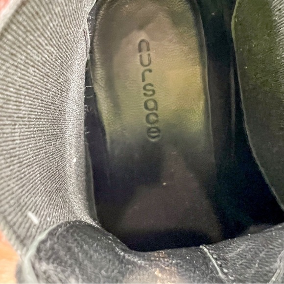 Black Nursace Suede Booties - Picture 3 of 9